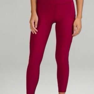 Lululemon Fast and Free High-Rise Fleece Leggings High Rise Tight 28” Size 0